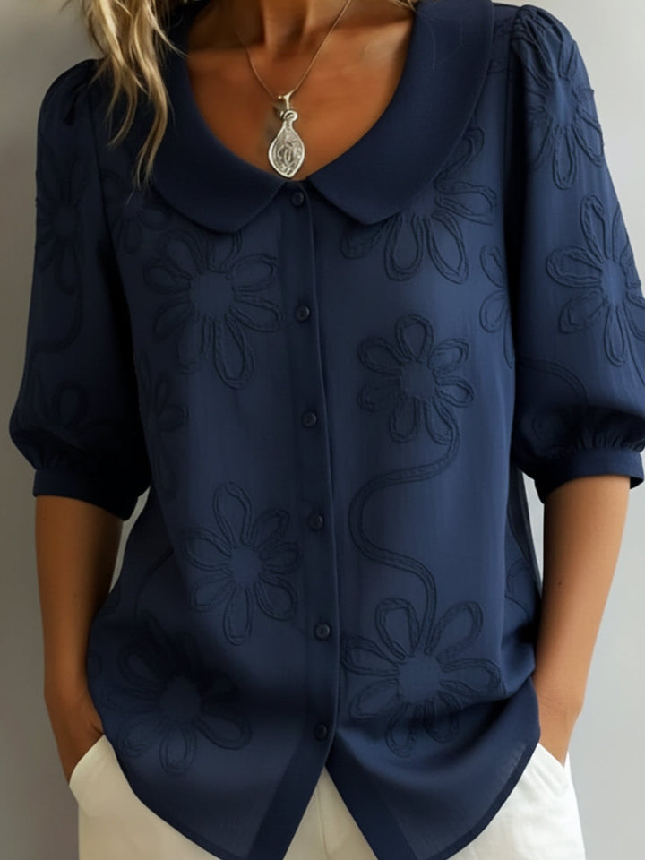 Aurelia | Let, blomsterbluse med naturlig elegance