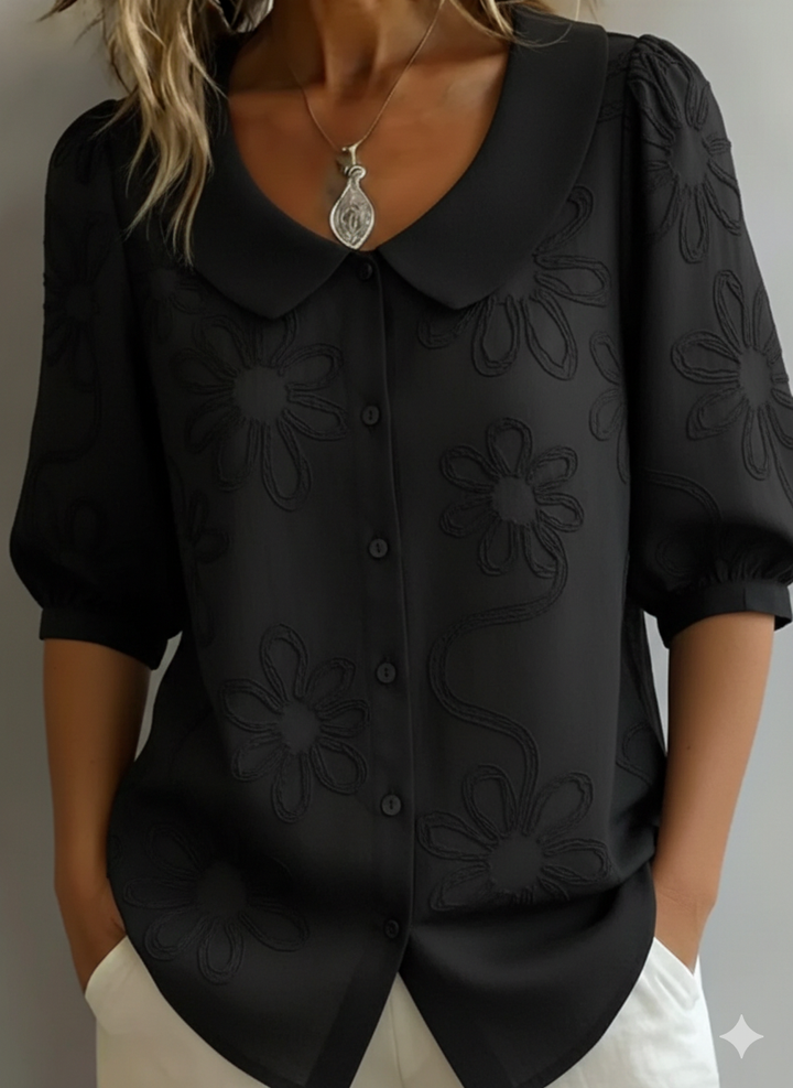 Aurelia | Let, blomsterbluse med naturlig elegance