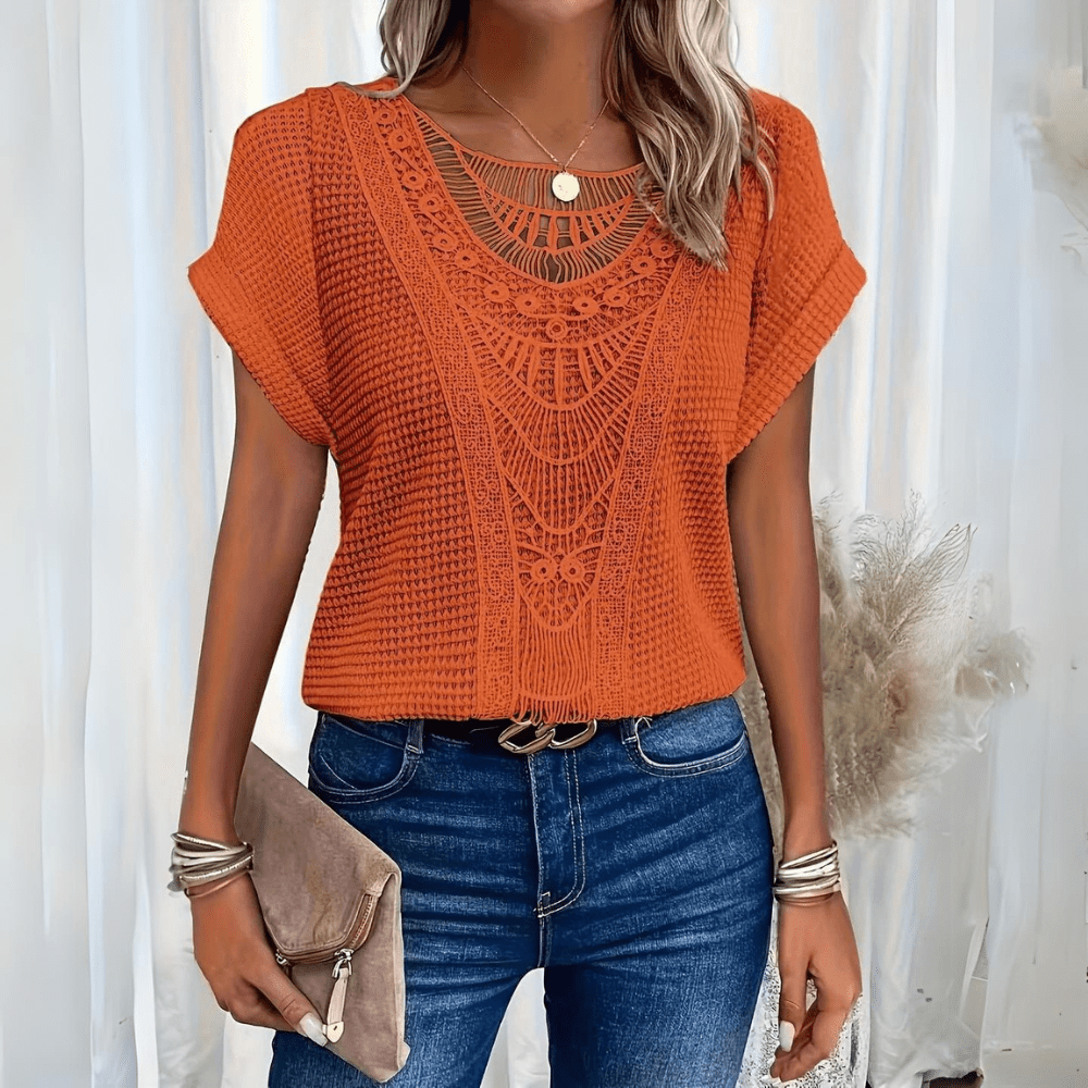 Karin™ – Elegant Ibiza-stil bluse