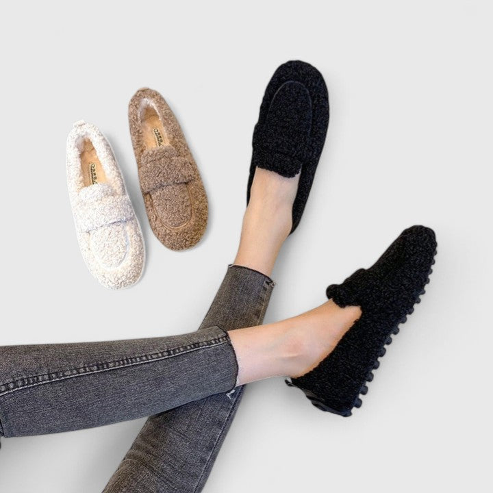 Solenne™ | Varme teddy-hjemmesko