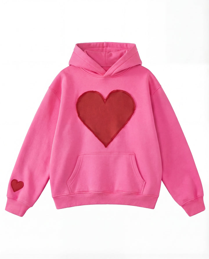 Elisa – Oversized Pullover med Hjertedesign