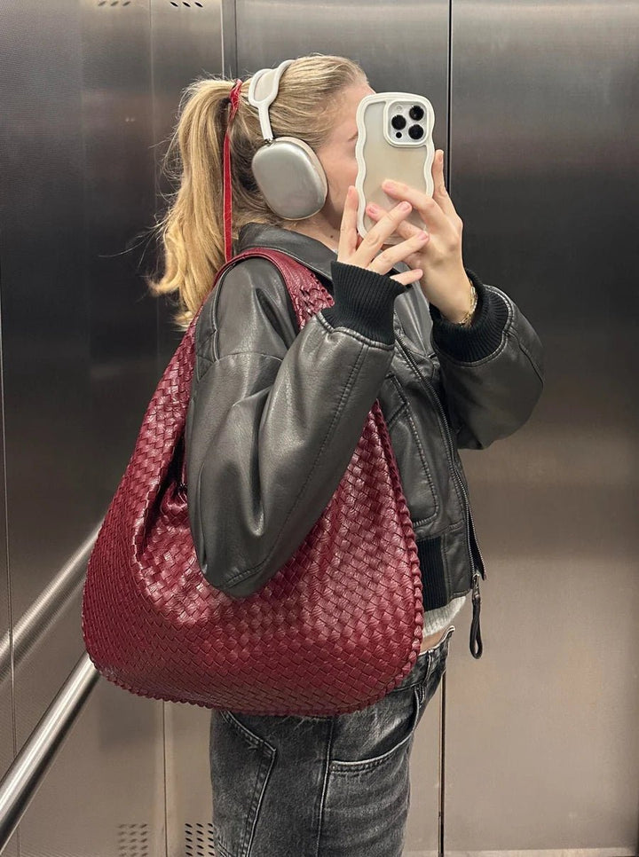 Mimi | Stilfuld Vævet Tote Taske