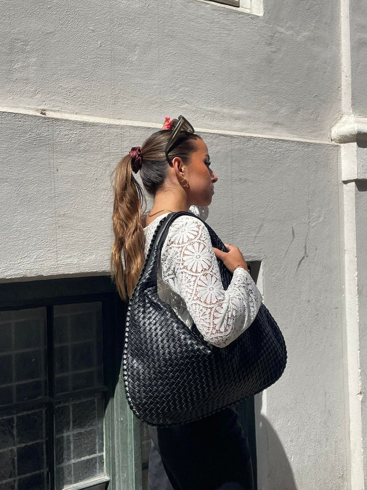 Mimi | Stilfuld Vævet Tote Taske